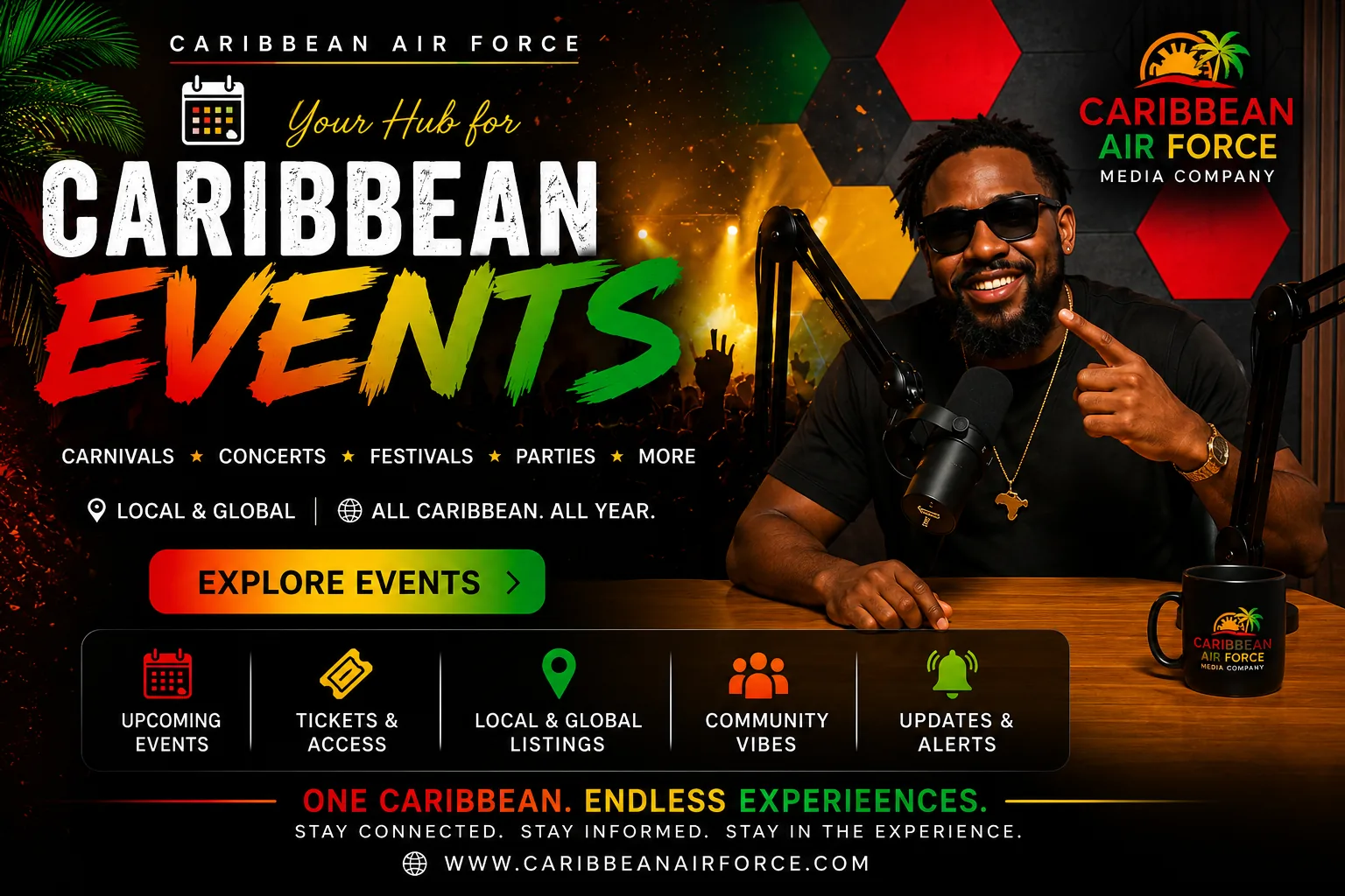 Caribbean Events — explore Caribbean carnivals, concerts, festivals, parties and more