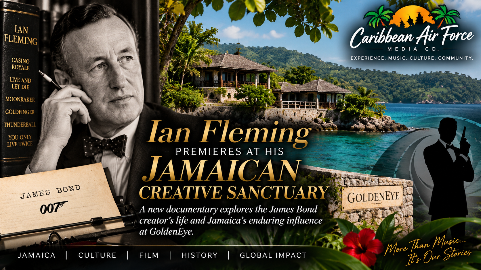 Documentary on Ian Fleming Premieres at His Jamaican Creative Sanctuary