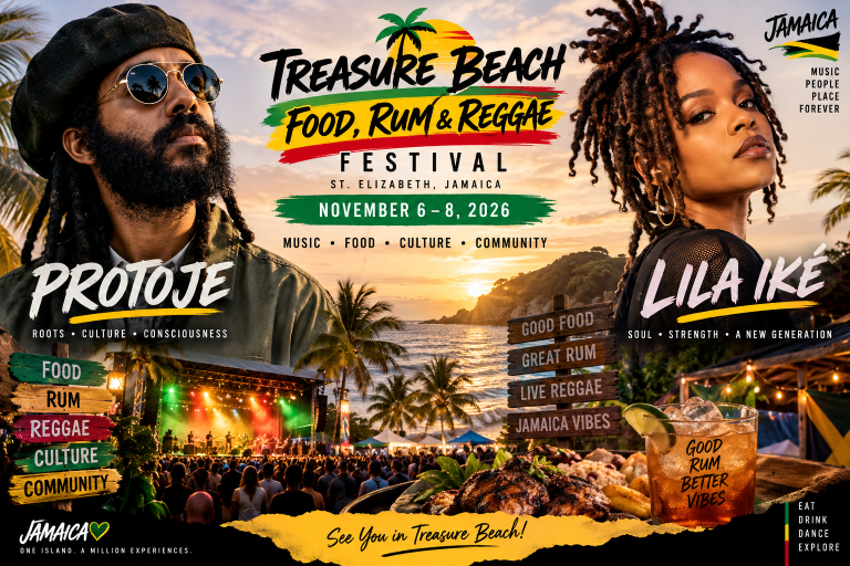 Protoje and Lila Iké Set to Headline Treasure Beach Food, Rum & Reggae Festival