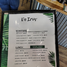Printed menu photo