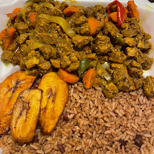 Jamaican dinner plate