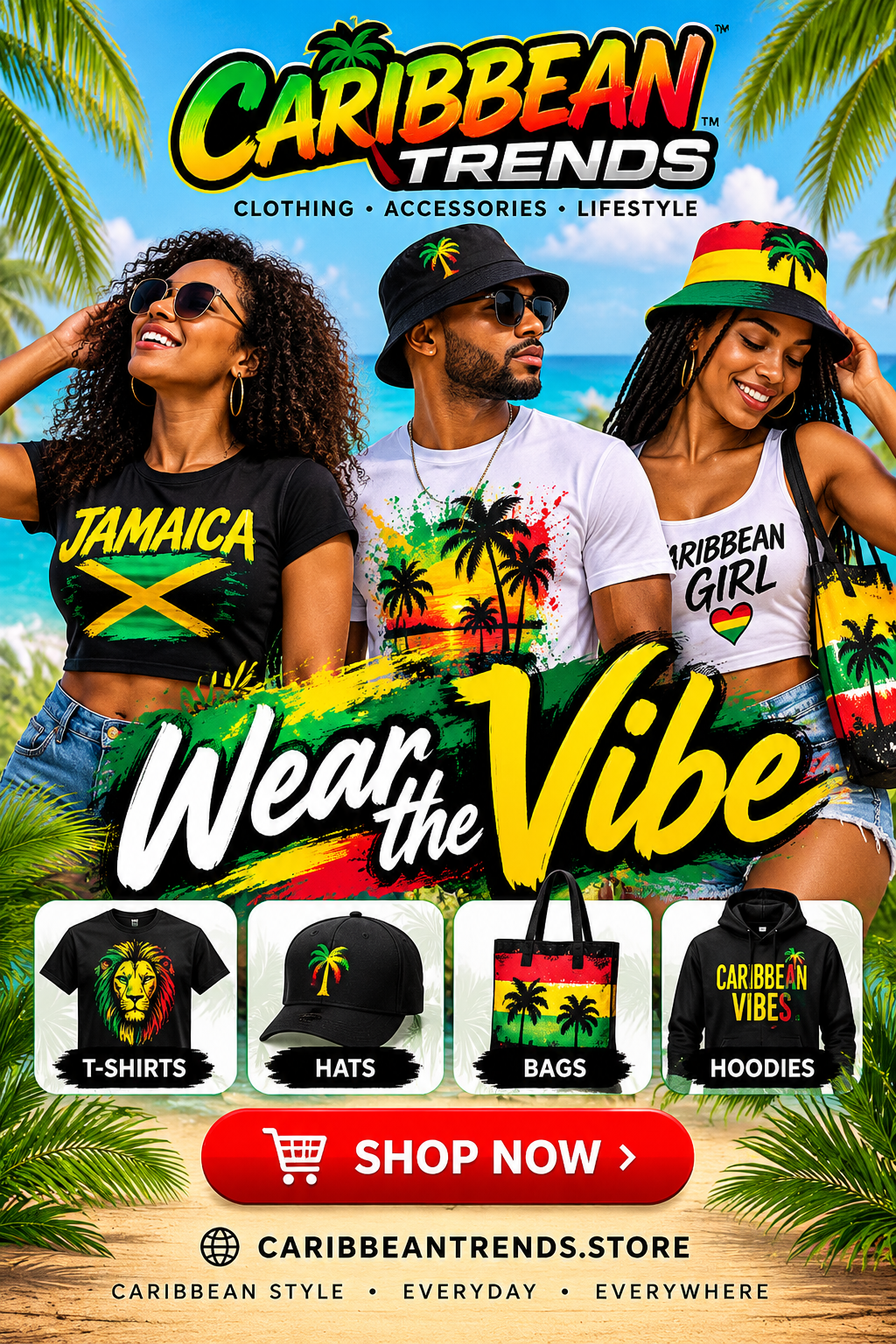 Caribbean Trends Wear the Vibe approved advertisement