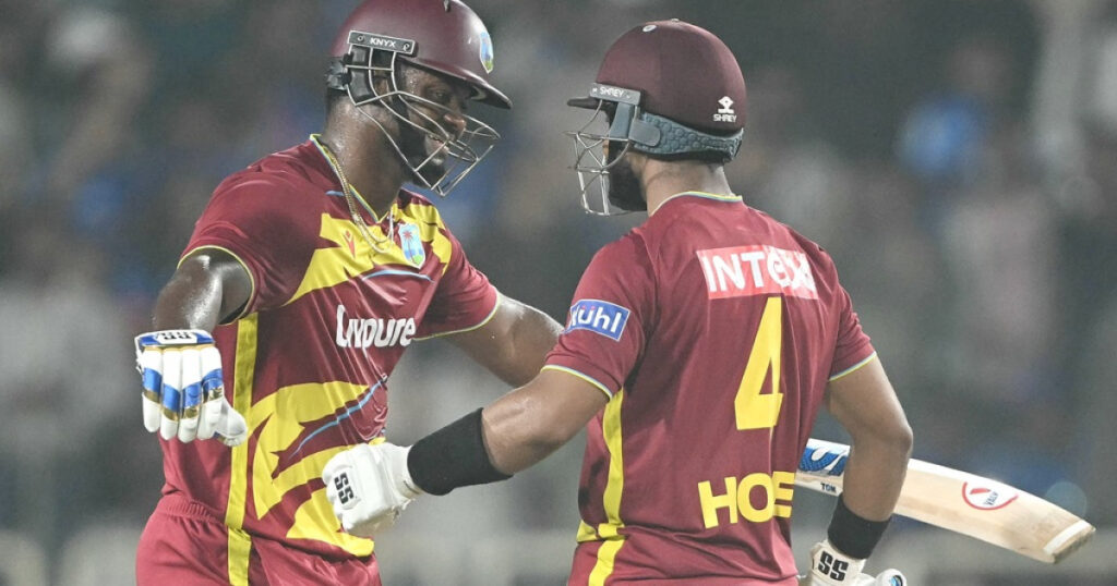 Hope, Rutherford fire West Indies to record T20 chase of 250
