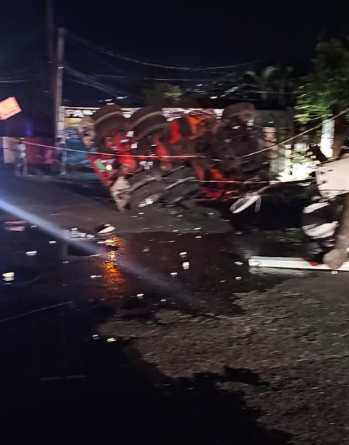 Sections of Molynes Road without electricity after crash
